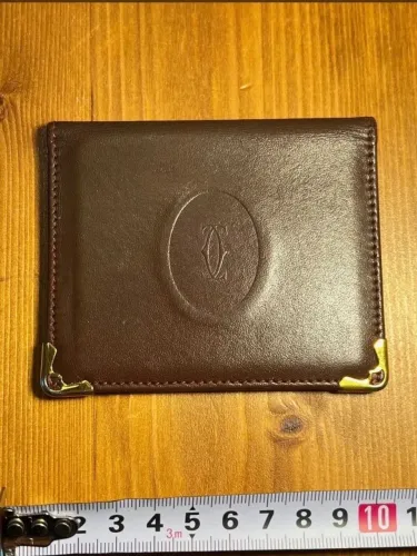cartier must de cartier porta cartao espelho borde vintage 100% original