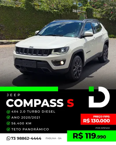 Jeep Compass S 2.0 4X4 TB 16V Diesel Aut. 2021