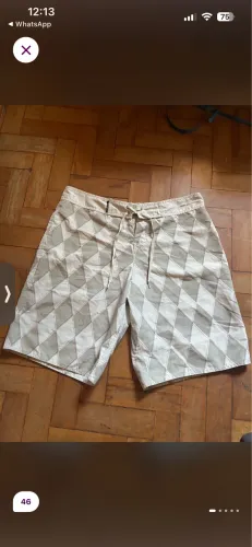 bermuda osklen masculina surf xadrez 46