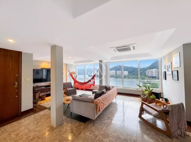 Apartamento para venda com 3 quartos, 163m² - Lagoa - Rio de Janeiro/RJ