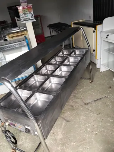 Cuba restaurante de 10 compart. toda no inox - marca Tedesco.