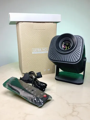 TV Projetor Hy320 Portátil com 145 Polegadas e Wifi Youtube Netflix (Novo Lacrado)