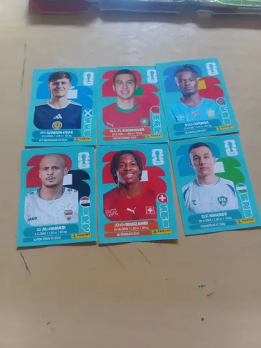 Kit 6 figurinhas da copa