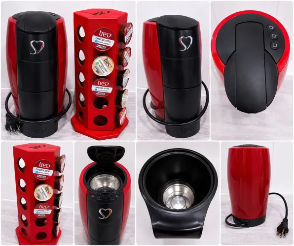 Cafeteira Três Corações + Porta Cápsulas
