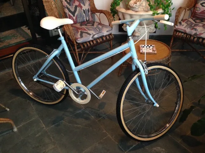 Bicicleta Caloi Ceci original antiga - Azul Bebê Muito Bonita!