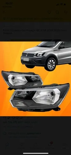 Farol Dianteiro Gol Voyage Saveiro G8 2018 2019 2020 Foco Simples e duplo 