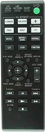 controle remoto som sony shake rm-amu163 shake 7 shake 5 mhc gpx88