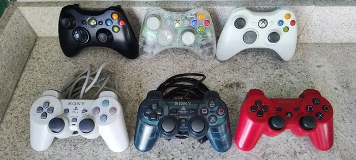 Controles para PS1, PS2, PS3 e XBOX 360