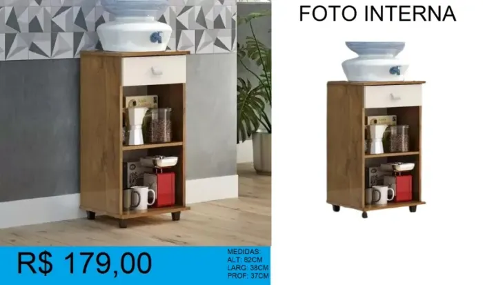 Balcão pra filtro - Entrega e montagem gratis