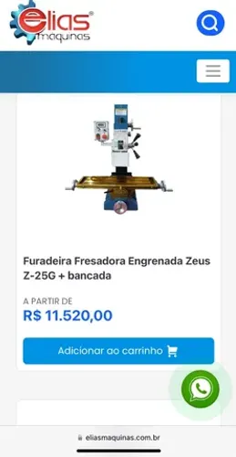 Furadeira Fresadora Zeus usinagem - confira!