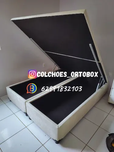 Cama Box Baú Super king com estrutura reforçada