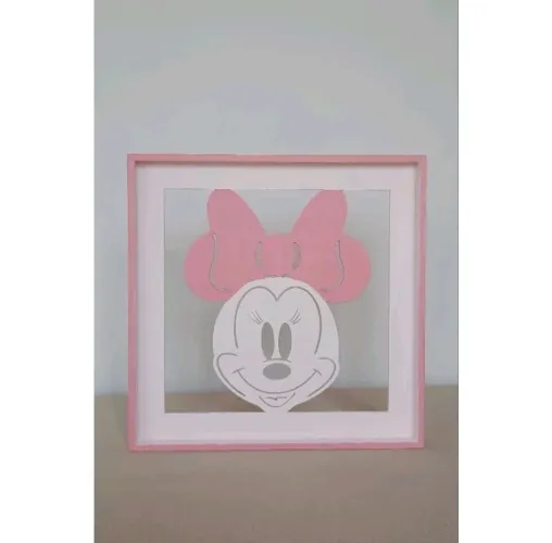Quadrinho Minnie Rosa Decoração Menina