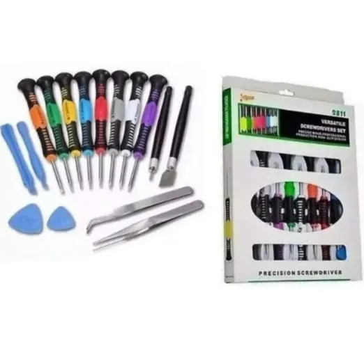 Kit Chaves Ferramenta 16 Peças Abrir Celular iPhone Android