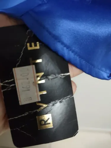 vestido azul cetim novo
