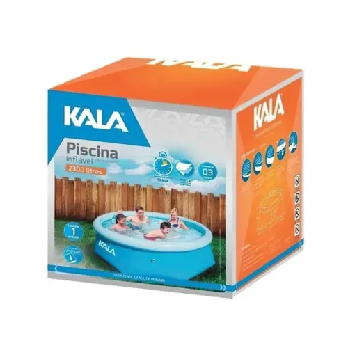 piscina inflavel 2300l kala 2,44mx66cm kala red 216780 promo