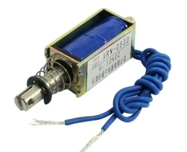 Solenoide 12 push/pull 10 Mm Dc 12 V 2.1 Kg Force Arduino Automação COD-CP217