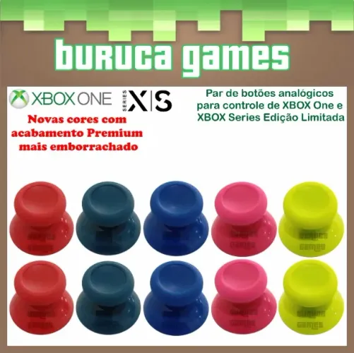 Par de Botões Analógicos para controle de Xbox Series Edição Especial
