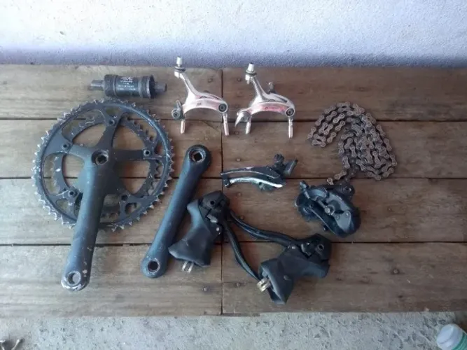 Grupo speed 2x8 shimano usado sti