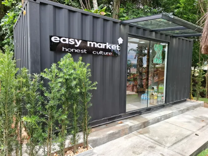 Mercado de Condomínio container Lojas em geral stand de vendas para qualquer segmento