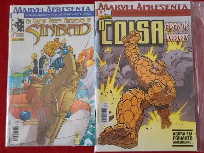 Lote com as edições Marvel Apresenta 5 e 7 CTCRXX