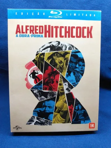 Blu-ray HITCHCOCK A OBRA-PRIMA BOX 14 Discos Universal Pictures Novo Nunca Assistido