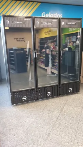 Visa cooler extra frio 3 portas full black Refrimate pronta entrega