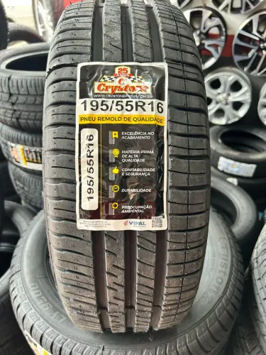 Pneu Remold Crystone 195/55R16 - Qualidade e Durabilidade