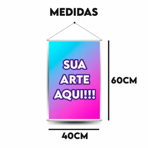 Banner Personalizado 40x60 com acabamento