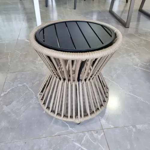 MESA DE APOIO RIPADA DE ALUMÍNIO