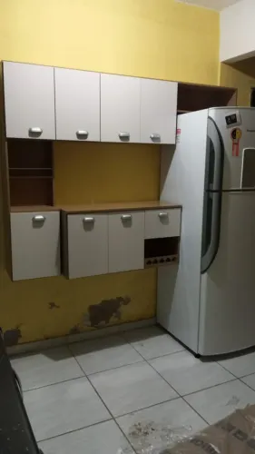 Cozinha Compacta Suspensa Poliman Mila com 7 Portas, 1 Prateleira e 1 Gaveta - 180cm de la
