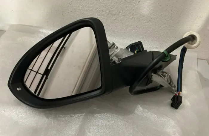 RETROVISOR VOLKSWAGEN GOLF 2014/2020 ELETRICA EXTERNO PRETO LISO ESQUERDO