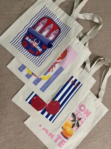 Ecobag algodão cru 30cm x 40cm estampas exclusivas 