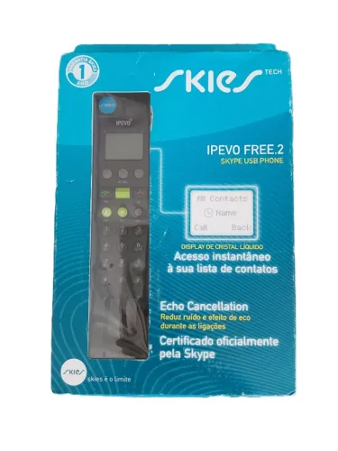 Telefone VoIP com fio para porta USB
