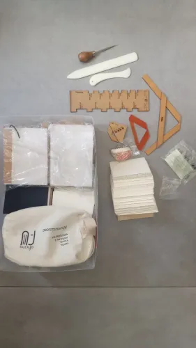 Kit encadernação - Costura manual e grampeador para revista