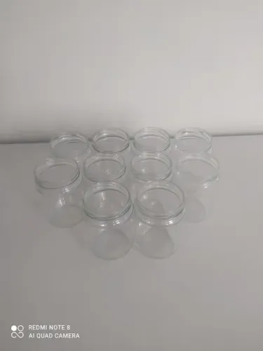Conjunto de 10 Vidros transparentes para decoração/artesanato.