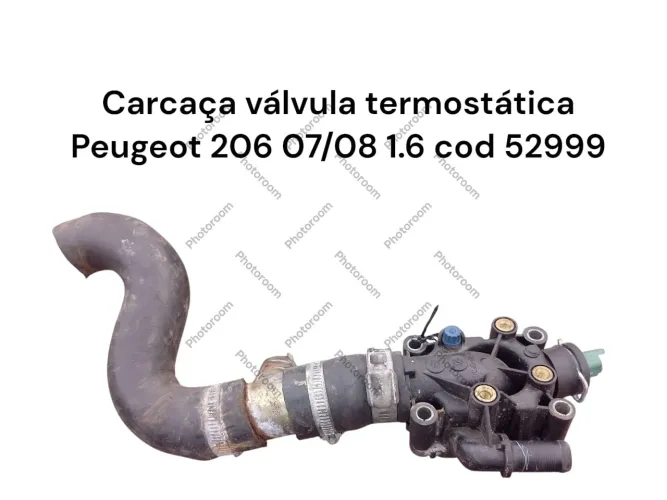 Carcaça Válvula Termostática Peugeot 206 1.6 Cod 52999