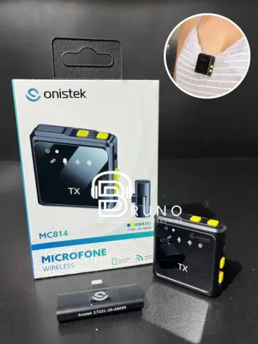 Microfone Sem Fio Wireless De Lapela Para Ios IPhone