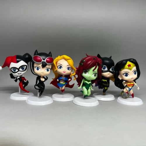Lote 6 Miniaturas Heroínas DC Comics