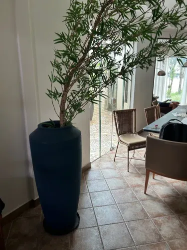 Vaso com bambu mossô