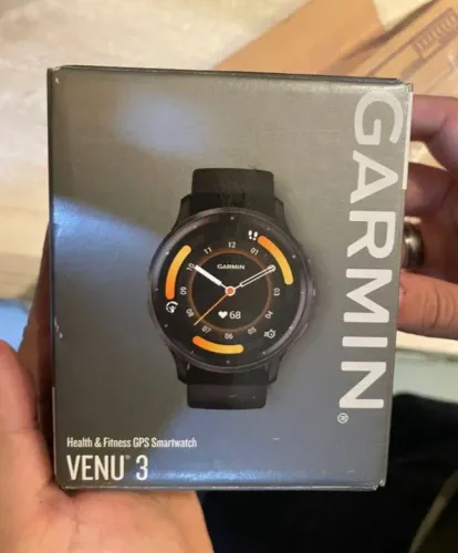 Relógio Garmin Venu 3 Amoled 45mm Black