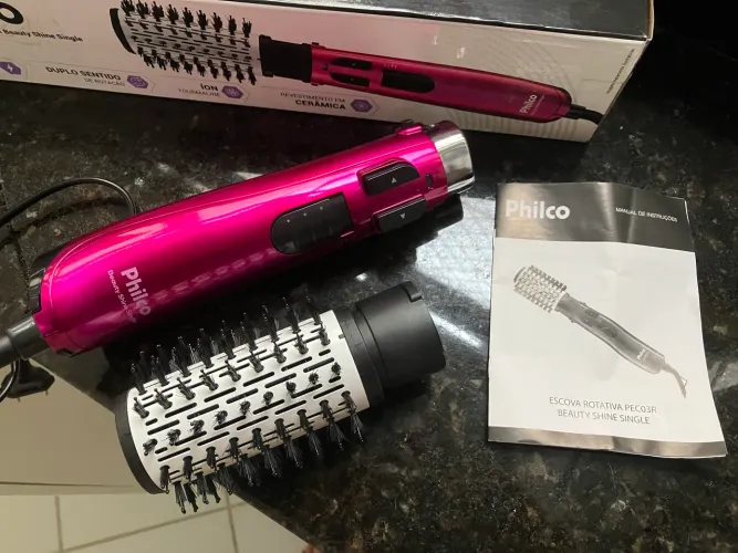 Escova Rotativa Philco 1100W 2 rotações Beauty Shine PEC03R