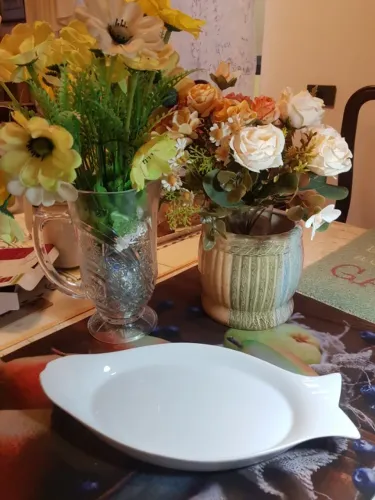 Travessa de Porcelana em Formato de Peixe 32cm