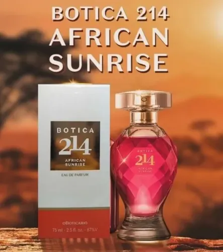 Perfume Botica 214 African Sunrise, eau de parfum feminino 75 ml o boticário
