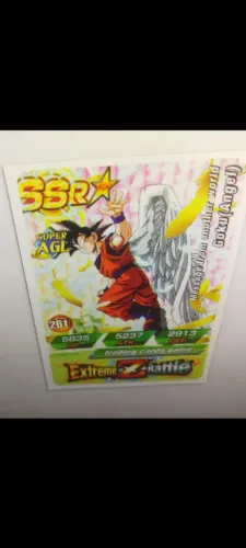 Cartão de Jogo Goku Angel SSR - Extreme X-Rattic kit pra jogar e colecionar