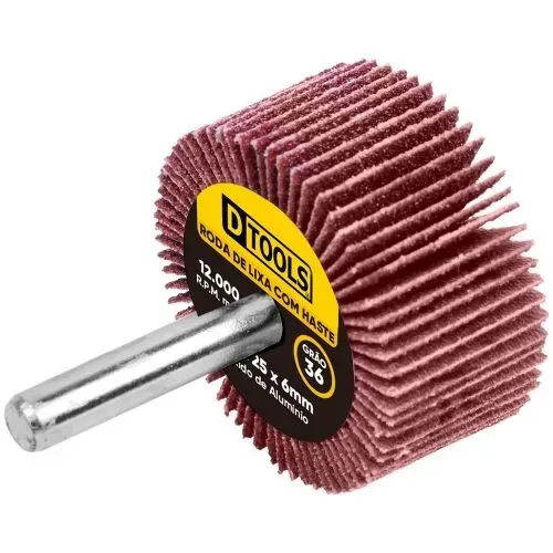 Roda De Lixa Com Haste 50 X 25MM Grão 36 Dtools