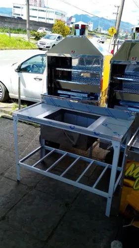 Mesa com cuba 1.17 x 55 * inox 
