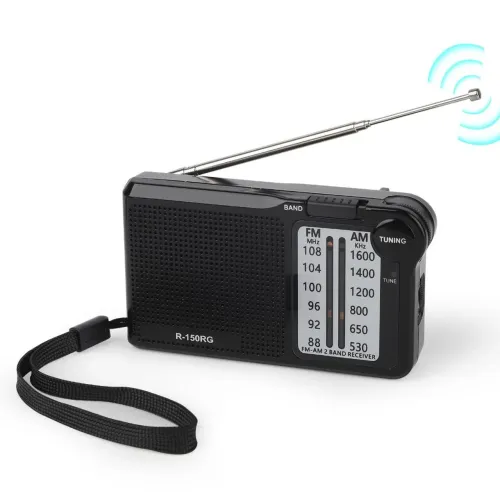 Rádio FM/AM Portátil de Bolso - Perfeito para ouvir suas estações favoritas