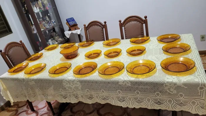 Pratos Duralex âmbar original