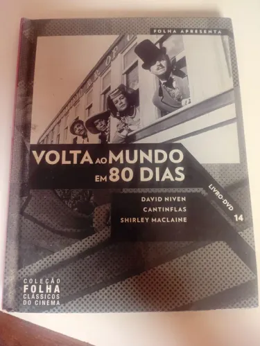 Livro DVD Volta Ao Mundo em 80 dias, Coleção Folha.