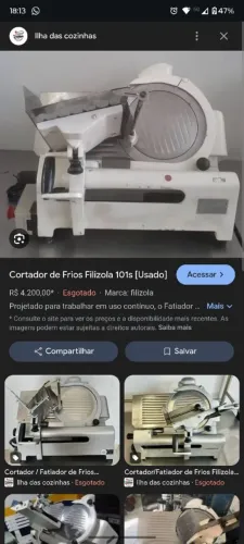 Fatiador de Frios Filizola 101s - semi novo !!!